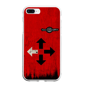 Чехол для iPhone 7Plus/8 Plus матовый с принтом THREE DAYS GRACE RED в Екатеринбурге, Силикон | Область печати: задняя сторона чехла, без боковых панелей | rock | музыка | рок