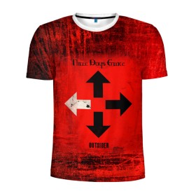 Мужская футболка 3D спортивная с принтом Three Days Grace в Екатеринбурге, 100% полиэстер с улучшенными характеристиками | приталенный силуэт, круглая горловина, широкие плечи, сужается к линии бедра | days | grace | three | альтернативный | группа | метал | ню метал | пост гранж | рок | хард рок