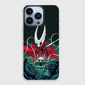 Чехол для iPhone 13 Pro с принтом Hollow Knight в Екатеринбурге,  |  | Тематика изображения на принте: grimm | hallounest | heart of nightmare | hollow knight | hornet | knight | quirrell | silksong | гримм | квиррел | рыцарь | халлоунест | холлоу найт | хорнет