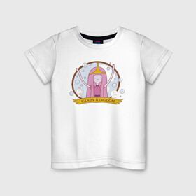 Детская футболка хлопок с принтом Candy kingdom в Екатеринбурге, 100% хлопок | круглый вырез горловины, полуприлегающий силуэт, длина до линии бедер | adventure time | finn the human | jake the dog | vdzajul | джейк | лич | марселин | ооо | рикардио | снежный король | финн | финн парнишка