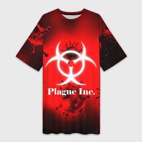 Платье-футболка 3D с принтом PLAGUE INC. в Екатеринбурге,  |  | molecule | plague inc | абстракция | бактерии | вирус | клетки | медицина | микробы | молекулы | наука | нейрон | нейроны | планета | текстура | текстуры | формула