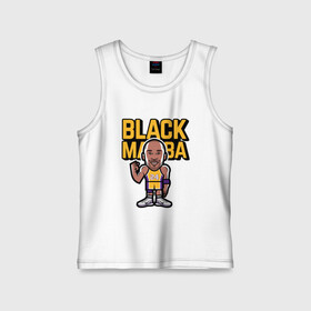 Детская майка хлопок с принтом Kobe - Black Mamba в Екатеринбурге,  |  | basketball | black | bryant | game | james | kobe | kobebryant | lakers | lebron | los angeles | mamba | nba | rip | slam dunk | баскетбол | баскетболист | брайант | браянт | джеймс | игрок | коби | леброн | лейкерс | лос анджеле