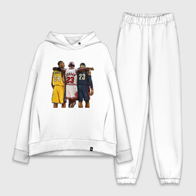 Женский костюм хлопок Oversize с принтом Bryant, Jordan, James в Екатеринбурге,  |  | basketball | black | bryant | bulls | chicago | game | james | jordan | kobe | lakers | lebron | los angeles | mamba | nba | rip | slam dunk | t | баскетбол | баскетболист | брайант | браянт | джеймс | джордан | игрок | коби | леброн | лейкерс |