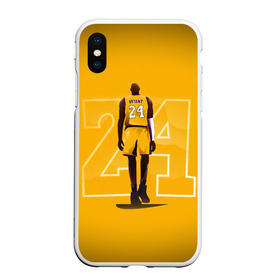 Чехол для iPhone XS Max матовый с принтом Kobe Bryant в Екатеринбурге, Силикон | Область печати: задняя сторона чехла, без боковых панелей | 24 | basketball | bryant | kobe | kobe bryant | kobe bryant 24 | lakers | los angeles lakers | mamba | баскетбол | кобе 24 | кобе брайант | кобе брайнт | коби брайант | коби брайн | лейкерс | номер 24