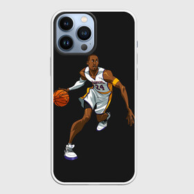 Чехол для iPhone 13 Pro Max с принтом Kobe Bryant в Екатеринбурге,  |  | Тематика изображения на принте: 08 | 24 | 8 | angeles | basketball | bryant | gigi | goat | kobe | lakers | legend | los | mamba | rip | sport | баскетбол | брайант | коби | легенда | мамба | роспись | спорт