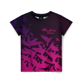 Детская футболка 3D с принтом Three Days Grace в Екатеринбурге, 100% гипоаллергенный полиэфир | прямой крой, круглый вырез горловины, длина до линии бедер, чуть спущенное плечо, ткань немного тянется | Тематика изображения на принте: three days grace