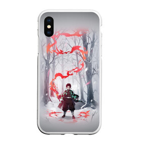 Чехол для iPhone XS Max матовый с принтом KIMETSU NO YAIBA в Екатеринбурге, Силикон | Область печати: задняя сторона чехла, без боковых панелей | demon slayer | demon slayer: kimetsu no yaiba | kimetsu | kimetsu no yaiba | nezuko | slayer | tanjiro | клинок рассекающий демонов | незуко | танджиро | шинобу кочо