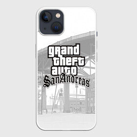 Чехол для iPhone 13 с принтом GTA SanAndreas в Екатеринбурге,  |  | grand theft auto 2 | grand theft auto 3 | grand theft auto v | grand theft auto: san andreas | grand theft auto: vice city | gta 1 | gta 2 | gta 3 | gta 4 | gta 5 | gta online | gta v | город | игры