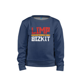 Детский свитшот хлопок с принтом LIMP BIZKIT в Екатеринбурге, 100% хлопок | круглый вырез горловины, эластичные манжеты, пояс и воротник | Тематика изображения на принте: dj lethal | limp bizkit | rock | джон отто | лимп бизкит | майк смит | музыка | роб уотерс | рок | сэм риверс | терри бальзамо | уэс борланд | фред дёрст