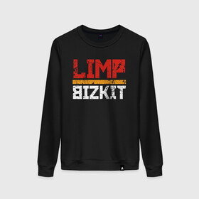 Женский свитшот хлопок с принтом LIMP BIZKIT в Екатеринбурге, 100% хлопок | прямой крой, круглый вырез, на манжетах и по низу широкая трикотажная резинка  | dj lethal | limp bizkit | rock | джон отто | лимп бизкит | майк смит | музыка | роб уотерс | рок | сэм риверс | терри бальзамо | уэс борланд | фред дёрст