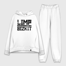 Женский костюм хлопок Oversize с принтом LIMP BIZKIT LOGO | ЛИМП БИЗКИТ ЛОГО (Z) в Екатеринбурге,  |  | dj lethal | limp bizkit | rock | джон отто | лимп бизкит | майк смит | музыка | роб уотерс | рок | сэм риверс | терри бальзамо | уэс борланд | фред дёрст