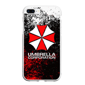 Чехол для iPhone 7Plus/8 Plus матовый с принтом UMBRELLA CORP в Екатеринбурге, Силикон | Область печати: задняя сторона чехла, без боковых панелей | ada wong | biohazard | leon | nemesis | project resistance | raccoon city | re2 | resident evil 2 | rpd | stars | umbrella | ада вонг | амбрелла | немесис | ужасы