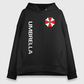 Женское худи Oversize хлопок с принтом UMBRELLA CORP(+спина) в Екатеринбурге, френч-терри — 70% хлопок, 30% полиэстер. Мягкий теплый начес внутри —100% хлопок | боковые карманы, эластичные манжеты и нижняя кромка, капюшон на магнитной кнопке | ada wong | biohazard | leon | nemesis | project resistance | raccoon city | re2 | resident evil 2 | rpd | stars | umbrella | ада вонг | амбрелла | немесис | ужасы