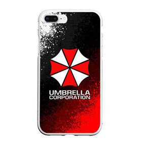 Чехол для iPhone 7Plus/8 Plus матовый с принтом UMBRELLA CORP в Екатеринбурге, Силикон | Область печати: задняя сторона чехла, без боковых панелей | ada wong | biohazard | leon | nemesis | project resistance | raccoon city | re2 | resident evil 2 | rpd | stars | umbrella | ада вонг | амбрелла | немесис | ужасы