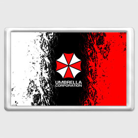 Магнит 45*70 с принтом UMBRELLA CORP в Екатеринбурге, Пластик | Размер: 78*52 мм; Размер печати: 70*45 | ada wong | biohazard | leon | nemesis | project resistance | raccoon city | re2 | resident evil 2 | rpd | stars | umbrella | ада вонг | амбрелла | немесис | ужасы