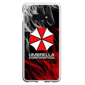 Чехол для Samsung S10E с принтом UMBRELLA CORP в Екатеринбурге, Силикон | Область печати: задняя сторона чехла, без боковых панелей | ada wong | biohazard | leon | nemesis | project resistance | raccoon city | re2 | resident evil 2 | rpd | stars | umbrella | ада вонг | амбрелла | немесис | ужасы