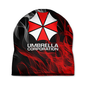 Шапка 3D с принтом UMBRELLA CORP в Екатеринбурге, 100% полиэстер | универсальный размер, печать по всей поверхности изделия | ada wong | biohazard | leon | nemesis | project resistance | raccoon city | re2 | resident evil 2 | rpd | stars | umbrella | ада вонг | амбрелла | немесис | ужасы