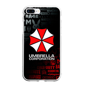 Чехол для iPhone 7Plus/8 Plus матовый с принтом RESIDENT EVIL (UMBRELLA CORP) в Екатеринбурге, Силикон | Область печати: задняя сторона чехла, без боковых панелей | ada wong | biohazard | leon | nemesis | project resistance | raccoon city | re | re3 | resident evil | resident evil 3 | rpd | stars | umbrella | ада вонг | амбрелла | немезис | ужасы