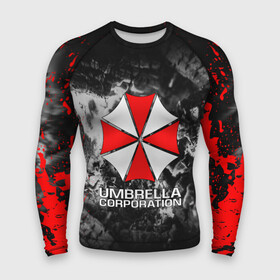 Мужской рашгард 3D с принтом UMBRELLA CORP | АМБРЕЛЛА КОРП в Екатеринбурге,  |  | ada wong | biohazard | leon | nemesis | project resistance | raccoon city | re2 | resident evil 2 | rpd | stars | umbrella | ада вонг | амбрелла | немесис | ужасы