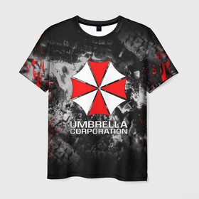 Мужская футболка 3D с принтом UMBRELLA CORP | АМБРЕЛЛА КОРП в Екатеринбурге, 100% полиэфир | прямой крой, круглый вырез горловины, длина до линии бедер | ada wong | biohazard | leon | nemesis | project resistance | raccoon city | re2 | resident evil 2 | rpd | stars | umbrella | ада вонг | амбрелла | немесис | ужасы