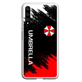 Чехол для Honor 20 с принтом UMBRELLA CORP в Екатеринбурге, Силикон | Область печати: задняя сторона чехла, без боковых панелей | ada wong | biohazard | leon | nemesis | project resistance | raccoon city | re2 | resident evil 2 | rpd | stars | umbrella | ада вонг | амбрелла | немесис | ужасы