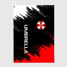 Постер с принтом UMBRELLA CORP в Екатеринбурге, 100% бумага
 | бумага, плотность 150 мг. Матовая, но за счет высокого коэффициента гладкости имеет небольшой блеск и дает на свету блики, но в отличии от глянцевой бумаги не покрыта лаком | ada wong | biohazard | leon | nemesis | project resistance | raccoon city | re2 | resident evil 2 | rpd | stars | umbrella | ада вонг | амбрелла | немесис | ужасы