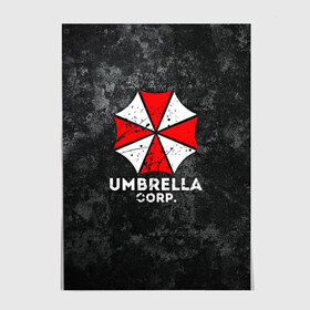 Постер с принтом UMBRELLA CORP в Екатеринбурге, 100% бумага
 | бумага, плотность 150 мг. Матовая, но за счет высокого коэффициента гладкости имеет небольшой блеск и дает на свету блики, но в отличии от глянцевой бумаги не покрыта лаком | ada wong | biohazard | leon | nemesis | project resistance | raccoon city | re2 | resident evil 2 | rpd | stars | umbrella | ада вонг | амбрелла | немесис | ужасы