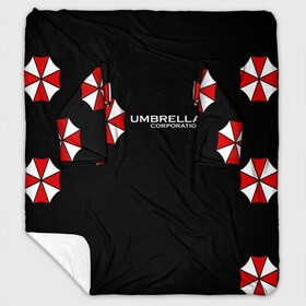 Плед с рукавами с принтом Umbrella Corporation в Екатеринбурге, 100% полиэстер | Закругленные углы, все края обработаны. Ткань не мнется и не растягивается. Размер 170*145 | апокалипсис | зла | зомби | обитель | твирус