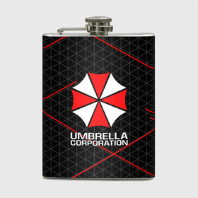 Фляга с принтом UMBRELLA CORP | АМБРЕЛЛА КОРП в Екатеринбурге, металлический корпус | емкость 0,22 л, размер 125 х 94 мм. Виниловая наклейка запечатывается полностью | ada wong | biohazard | leon | nemesis | project resistance | raccoon city | re2 | resident evil 2 | rpd | stars | umbrella | ада вонг | амбрелла | немесис | ужасы