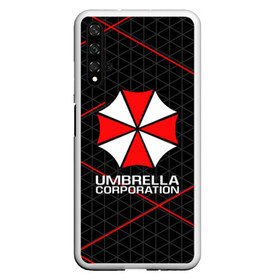 Чехол для Honor 20 с принтом UMBRELLA CORP в Екатеринбурге, Силикон | Область печати: задняя сторона чехла, без боковых панелей | ada wong | biohazard | leon | nemesis | project resistance | raccoon city | re2 | resident evil 2 | rpd | stars | umbrella | ада вонг | амбрелла | немесис | ужасы