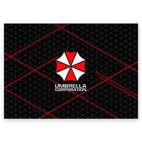 Поздравительная открытка с принтом UMBRELLA CORP | АМБРЕЛЛА КОРП в Екатеринбурге, 100% бумага | плотность бумаги 280 г/м2, матовая, на обратной стороне линовка и место для марки
 | ada wong | biohazard | leon | nemesis | project resistance | raccoon city | re2 | resident evil 2 | rpd | stars | umbrella | ада вонг | амбрелла | немесис | ужасы