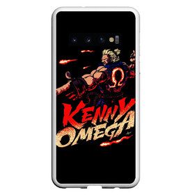 Чехол для Samsung Galaxy S10 с принтом Kenny Omega Street Fighter в Екатеринбурге, Силикон | Область печати: задняя сторона чехла, без боковых панелей | kennyomega aew streetfighter