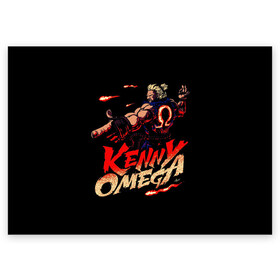 Поздравительная открытка с принтом Kenny Omega Street Fighter в Екатеринбурге, 100% бумага | плотность бумаги 280 г/м2, матовая, на обратной стороне линовка и место для марки
 | kennyomega aew streetfighter