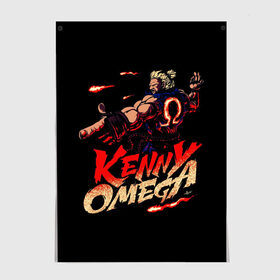 Постер с принтом Kenny Omega Street Fighter в Екатеринбурге, 100% бумага
 | бумага, плотность 150 мг. Матовая, но за счет высокого коэффициента гладкости имеет небольшой блеск и дает на свету блики, но в отличии от глянцевой бумаги не покрыта лаком | kennyomega aew streetfighter