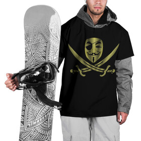 Накидка на куртку 3D с принтом Анонимус Пират в Екатеринбурге, 100% полиэстер |  | Тематика изображения на принте: anonymous | v   значит вендетта | анонимус | анонимусы | вендетта | гай фокс | гая фокса | женскую | купить | маска | маска v | мужскую | пират | пирата | с анонимусом | с маской | с пиратом | хакер | хактивизм