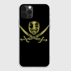 Чехол для iPhone 12 Pro с принтом Анонимус Пират в Екатеринбурге, силикон | область печати: задняя сторона чехла, без боковых панелей | anonymous | v   значит вендетта | анонимус | анонимусы | вендетта | гай фокс | гая фокса | женскую | купить | маска | маска v | мужскую | пират | пирата | с анонимусом | с маской | с пиратом | хакер | хактивизм