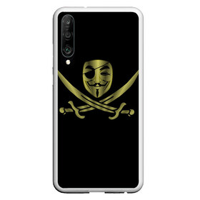 Чехол для Honor P30 с принтом Анонимус Пират в Екатеринбурге, Силикон | Область печати: задняя сторона чехла, без боковых панелей | Тематика изображения на принте: anonymous | v   значит вендетта | анонимус | анонимусы | вендетта | гай фокс | гая фокса | женскую | купить | маска | маска v | мужскую | пират | пирата | с анонимусом | с маской | с пиратом | хакер | хактивизм
