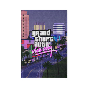 Обложка для паспорта матовая кожа с принтом Grand Theft Auto Vice City в Екатеринбурге, натуральная матовая кожа | размер 19,3 х 13,7 см; прозрачные пластиковые крепления | grand theft auto 2 | grand theft auto 3 | grand theft auto v | grand theft auto: san andreas | grand theft auto: vice city | gta 1 | gta 2 | gta 3 | gta 4 | gta 5 | gta online | gta v | город | игры