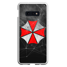 Чехол для Samsung S10E с принтом UMBRELLA CORP в Екатеринбурге, Силикон | Область печати: задняя сторона чехла, без боковых панелей | ada wong | biohazard | leon | nemesis | project resistance | raccoon city | re2 | resident evil 2 | rpd | stars | umbrella | ада вонг | амбрелла | немесис | ужасы