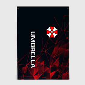 Постер с принтом UMBRELLA CORP в Екатеринбурге, 100% бумага
 | бумага, плотность 150 мг. Матовая, но за счет высокого коэффициента гладкости имеет небольшой блеск и дает на свету блики, но в отличии от глянцевой бумаги не покрыта лаком | ada wong | biohazard | leon | nemesis | project resistance | raccoon city | re2 | resident evil 2 | rpd | stars | umbrella | ада вонг | амбрелла | немесис | ужасы