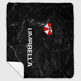 Плед с рукавами с принтом UMBRELLA CORP в Екатеринбурге, 100% полиэстер | Закругленные углы, все края обработаны. Ткань не мнется и не растягивается. Размер 170*145 | ada wong | biohazard | leon | nemesis | project resistance | raccoon city | re2 | resident evil 2 | rpd | stars | umbrella | ада вонг | амбрелла | немесис | ужасы