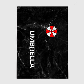 Постер с принтом UMBRELLA CORP в Екатеринбурге, 100% бумага
 | бумага, плотность 150 мг. Матовая, но за счет высокого коэффициента гладкости имеет небольшой блеск и дает на свету блики, но в отличии от глянцевой бумаги не покрыта лаком | ada wong | biohazard | leon | nemesis | project resistance | raccoon city | re2 | resident evil 2 | rpd | stars | umbrella | ада вонг | амбрелла | немесис | ужасы