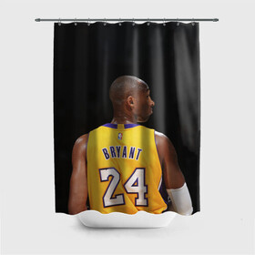 Штора 3D для ванной с принтом Kobe Bryant в Екатеринбурге, 100% полиэстер | плотность материала — 100 г/м2. Стандартный размер — 146 см х 180 см. По верхнему краю — пластиковые люверсы для креплений. В комплекте 10 пластиковых колец | angeles | basketball | bean | black mamba | bryant | kobe | lakers | los | nba | sport | usa | баскетбол | бин | брайант | коби | лейкерс | лос анджелес | нба | сша | черная мамба