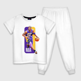 Детская пижама хлопок с принтом NBA (Kobe Bryant) в Екатеринбурге, 100% хлопок |  брюки и футболка прямого кроя, без карманов, на брюках мягкая резинка на поясе и по низу штанин
 | 08 | 24 | 8 | angeles | basketball | bryant | gigi | goat | kobe | lakers | legend | logo | los | mamba | nba | rip | sport | баскетбол | брайант | коби | легенда | мамба | спорт