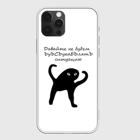 Чехол для iPhone 12 Pro Max с принтом ЪУЪ в Екатеринбурге, Силикон |  | animal | art | black | meme | trend | голова | животные | интернет | кот | кот мем | кошка | лапки | лапы | мем | мемы | надпись | прикол | слова | тренд | ъуъ | юмор