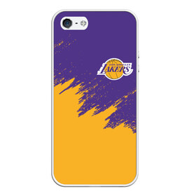 Чехол для iPhone 5/5S матовый с принтом LA LAKERS в Екатеринбурге, Силикон | Область печати: задняя сторона чехла, без боковых панелей | america | basketball | kobe bryant | la | la lakers | lakers | los angeles lakers | nba | usa | баскетбол | кобе брайант | лос анджелес лейкерс | нба | сша