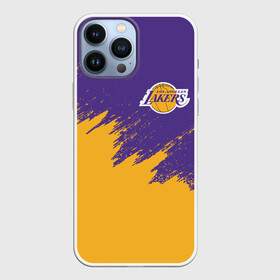 Чехол для iPhone 13 Pro Max с принтом LA LAKERS в Екатеринбурге,  |  | Тематика изображения на принте: america | basketball | kobe bryant | la | la lakers | lakers | los angeles lakers | nba | usa | баскетбол | кобе брайант | лос анджелес лейкерс | нба | сша