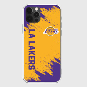 Чехол для iPhone 12 Pro с принтом LA LAKERS в Екатеринбурге, силикон | область печати: задняя сторона чехла, без боковых панелей | america | basketball | kobe bryant | la | la lakers | lakers | los angeles lakers | nba | usa | баскетбол | кобе брайант | лос анджелес лейкерс | нба | сша