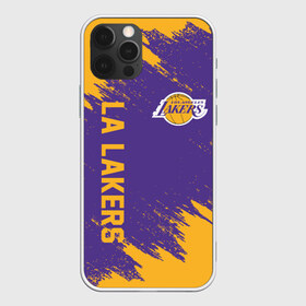 Чехол для iPhone 12 Pro Max с принтом LA LAKERS в Екатеринбурге, Силикон |  | Тематика изображения на принте: america | basketball | kobe bryant | la | la lakers | lakers | los angeles lakers | nba | usa | баскетбол | кобе брайант | лос анджелес лейкерс | нба | сша