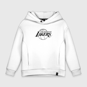 Детское худи Oversize хлопок с принтом LA LAKERS в Екатеринбурге, френч-терри — 70% хлопок, 30% полиэстер. Мягкий теплый начес внутри —100% хлопок | боковые карманы, эластичные манжеты и нижняя кромка, капюшон на магнитной кнопке | Тематика изображения на принте: america | basketball | kobe bryant | la | la lakers | lakers | los angeles lakers | nba | usa | баскетбол | кобе брайант | лос анджелес лейкерс | нба | сша